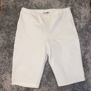 White Biker Shorts